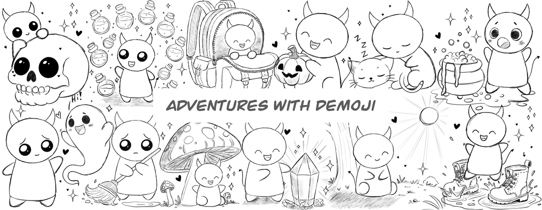 Adventures with Demoji Sketches Mug