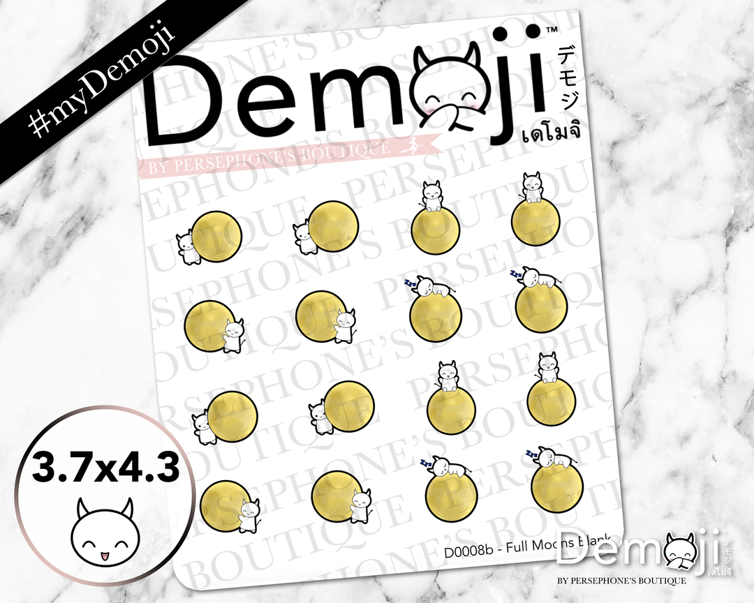 Demoji Full Moon Blanks - Persephone's Boutique