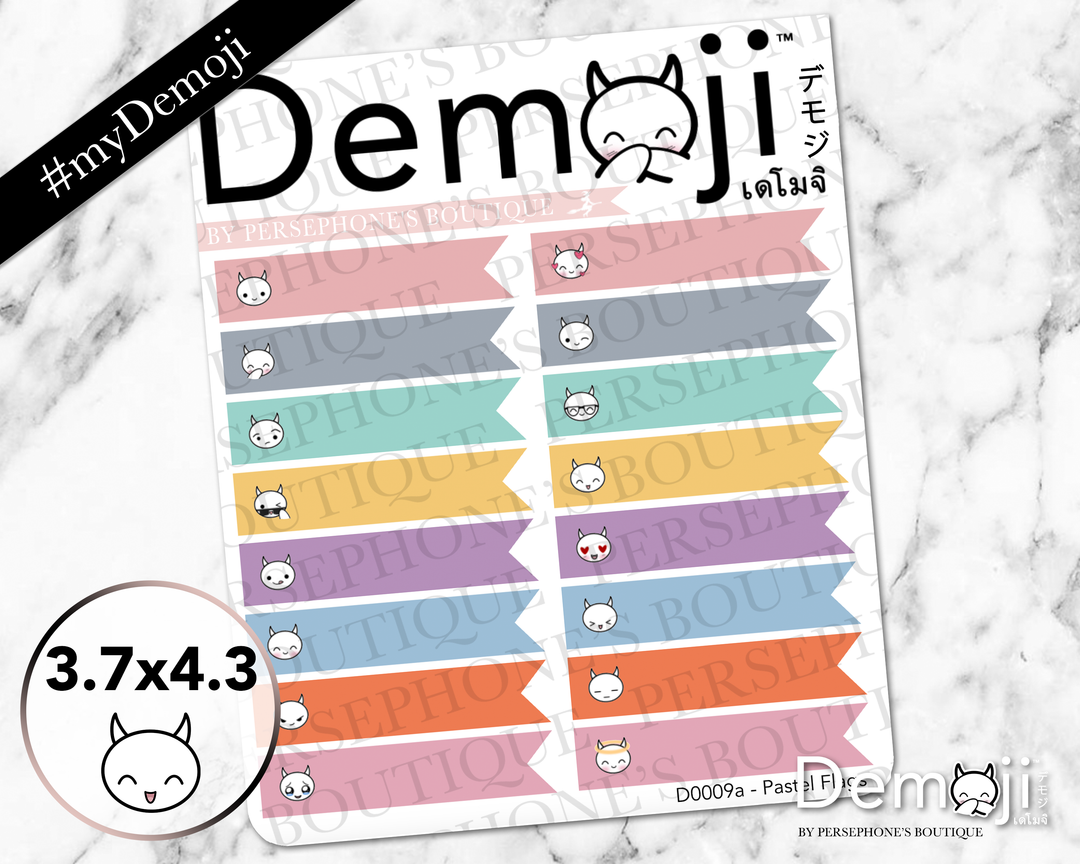 Pastel Demoji Flags - Persephone's Boutique