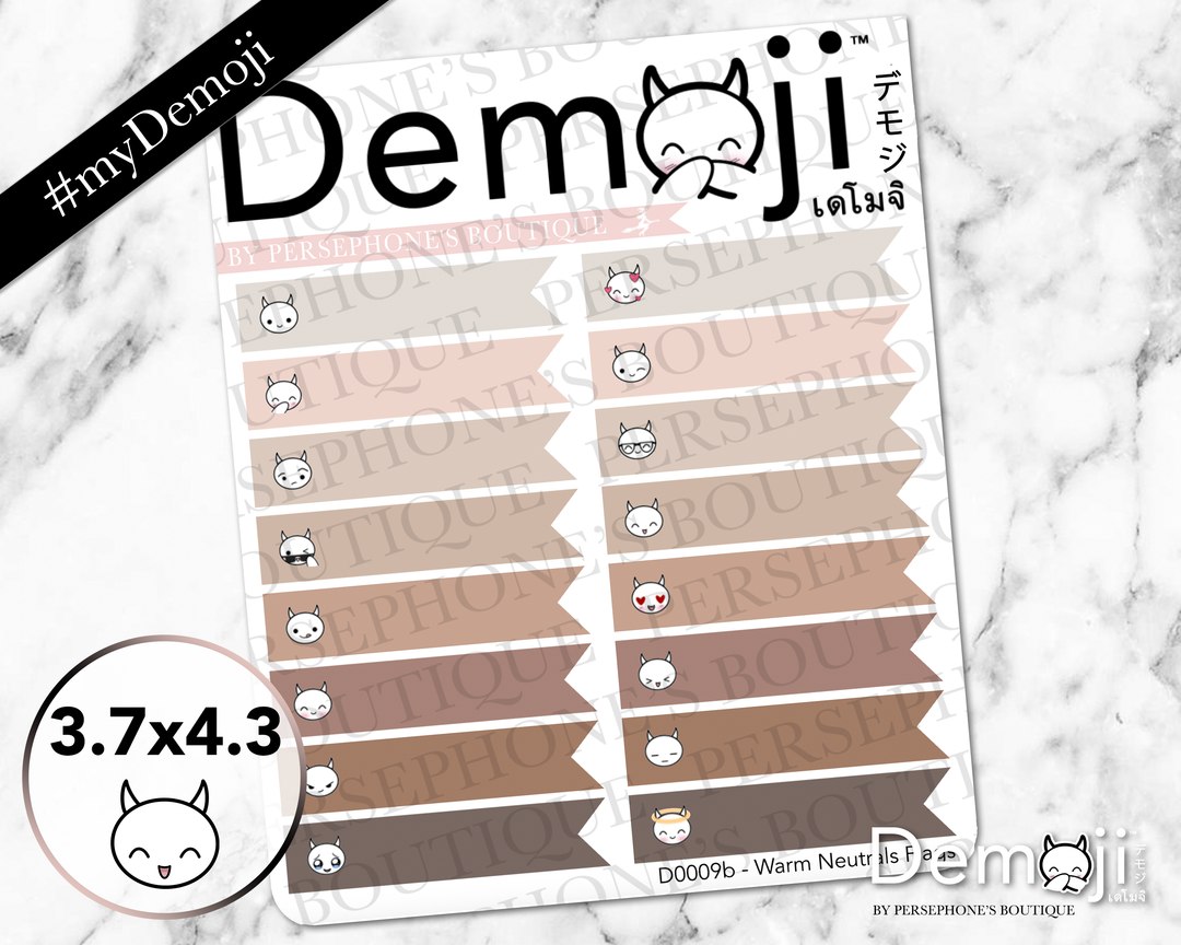 Warm Neutrals Demoji Flags - Persephone's Boutique