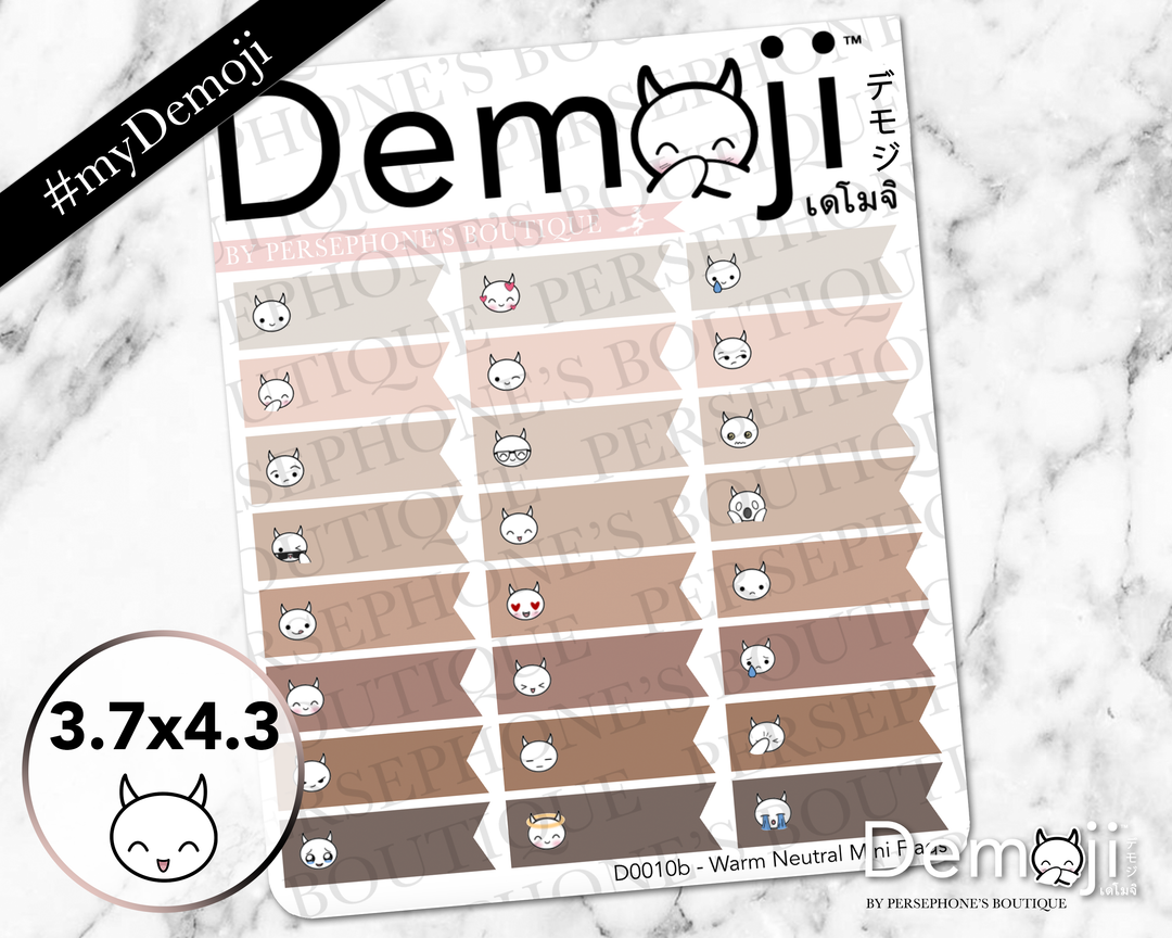 Warm Neutrals Mini Demoji Flags - Persephone's Boutique