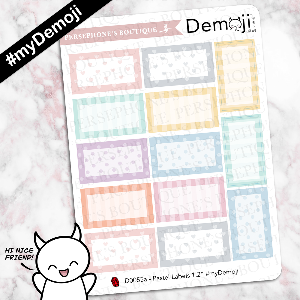 Pastel Labels - Persephone's Boutique