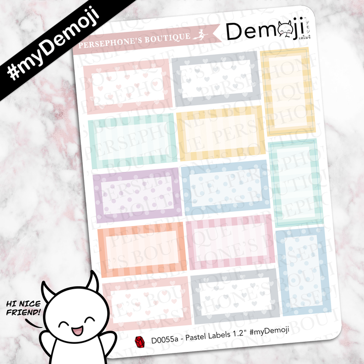 Pastel Labels - Persephone's Boutique