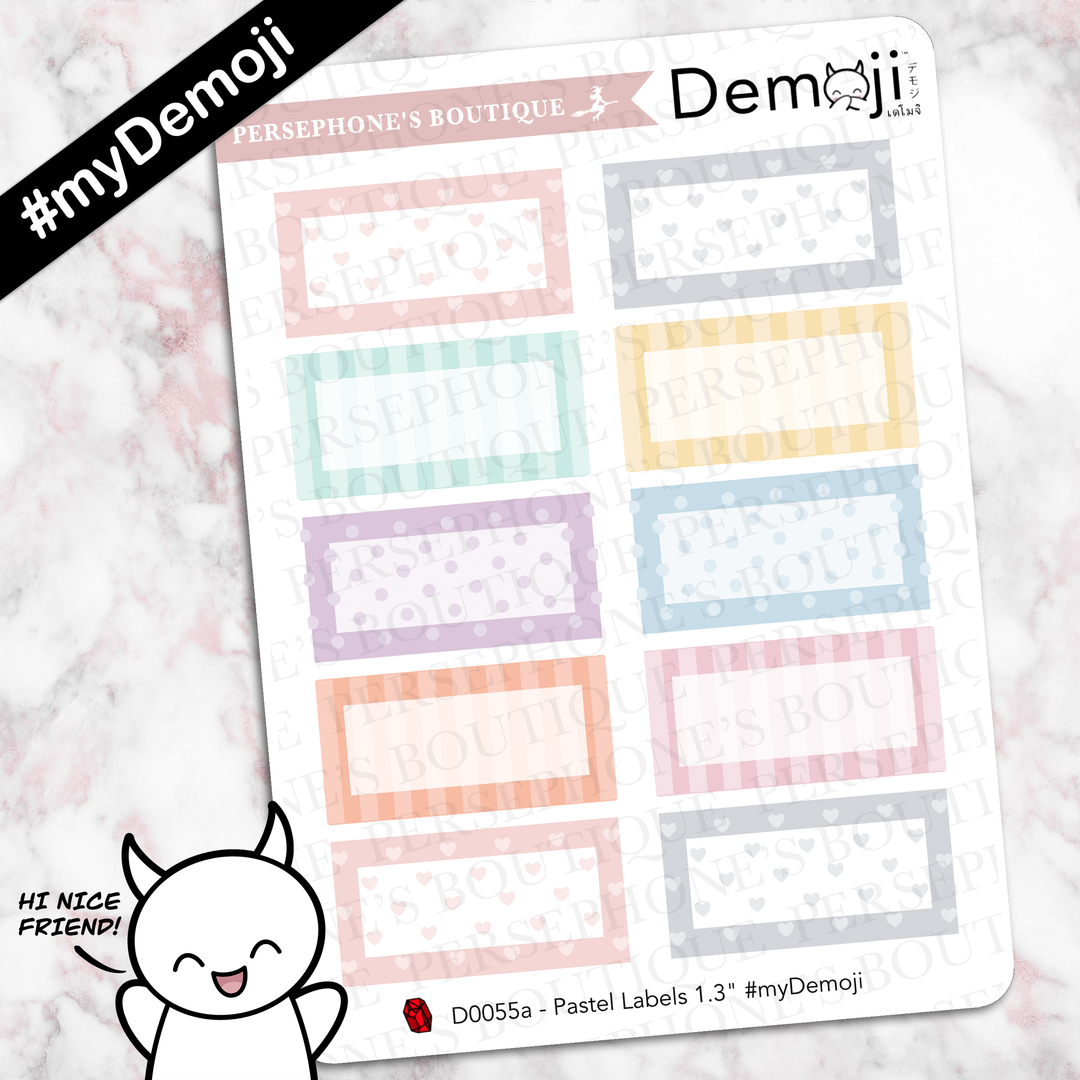 Pastel Labels - Persephone's Boutique