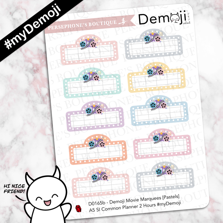 Demoji Movie Marquees [Pastel] - Persephone's Boutique