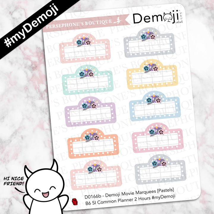 Demoji Movie Marquees [Pastel] - Persephone's Boutique