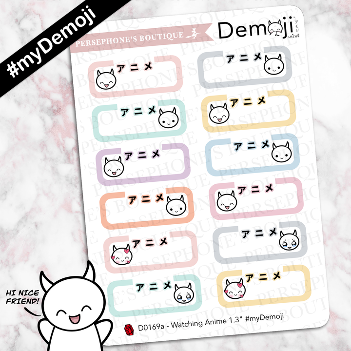 Demoji Anime Labels