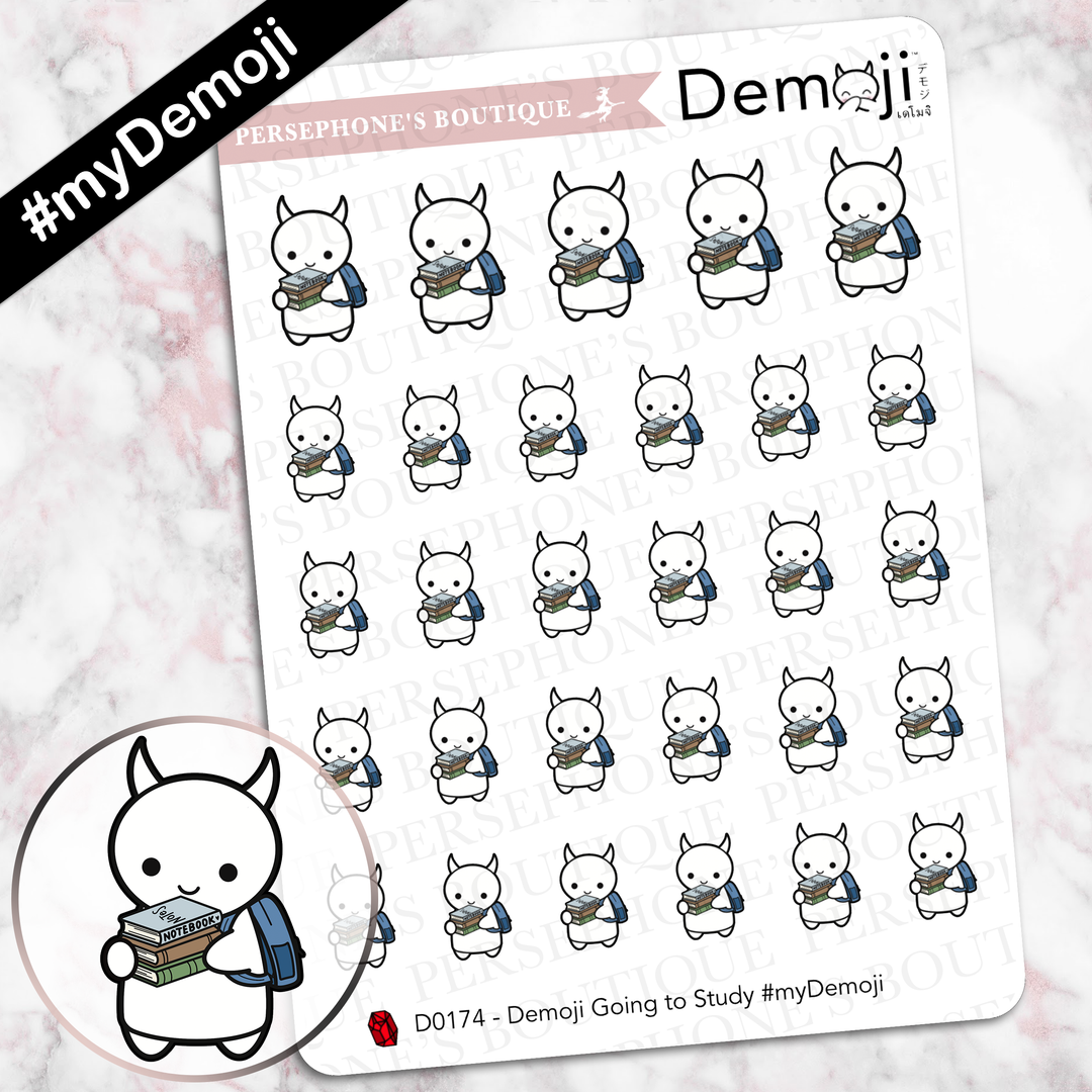 Demoji Going to Study - Persephone's Boutique