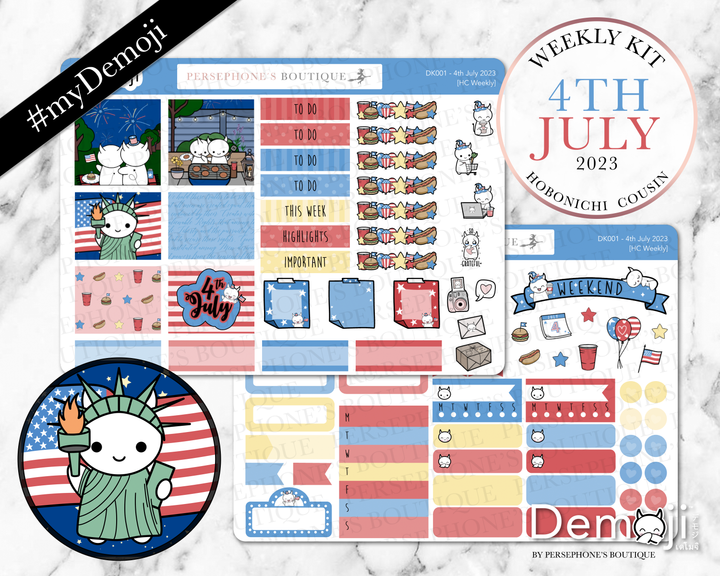 4th July 2023 Hobonichi Cousin Kit