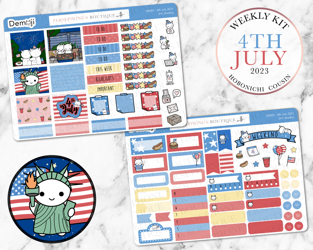 4th July 2023 Hobonichi Cousin Kit