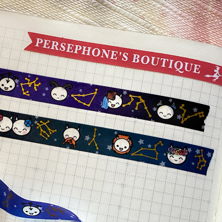 Demoji Zodiac Washi Tape - 10mm [gold foil]