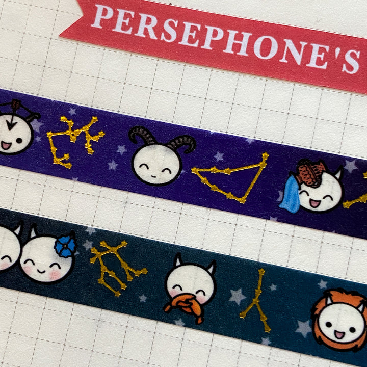 Demoji Zodiac Washi Tape - 10mm [gold foil]