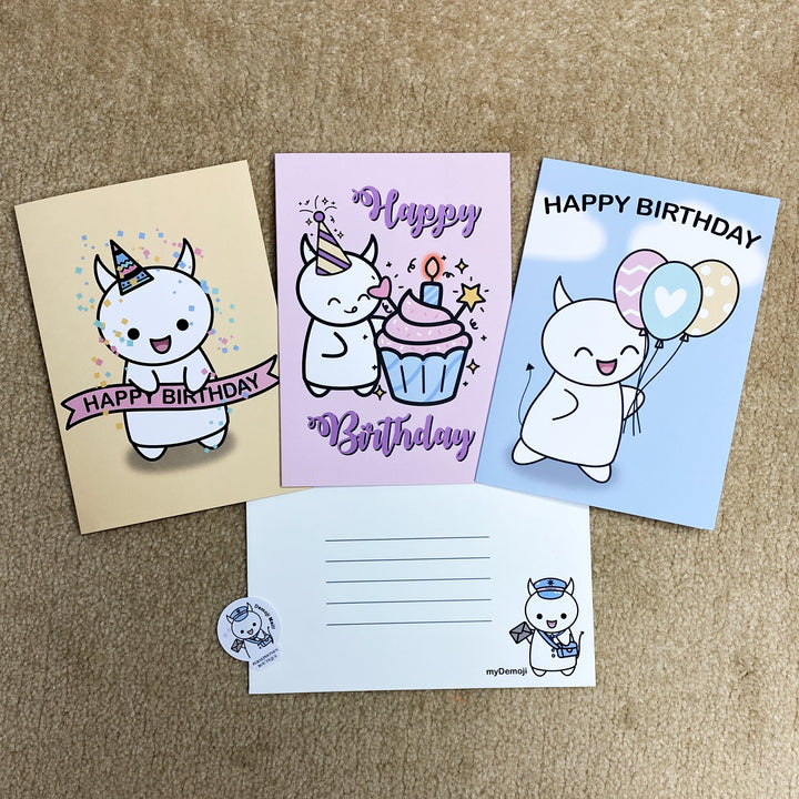 Demoji Birthday Cards