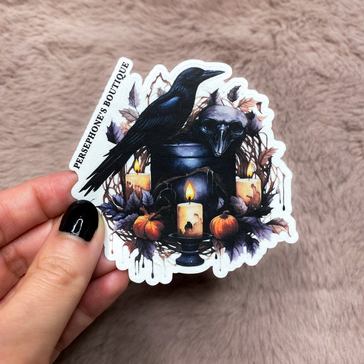 Halloween Raven Stickers