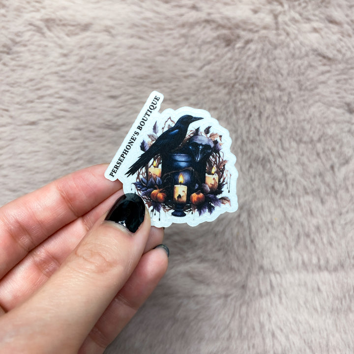 Halloween Raven Stickers