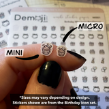 Mini/Micro Birthday Icons [washi paper]