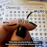 Mini/Micro Calendar Icons [washi paper]