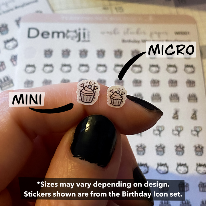 Mini/Micro Star Icons [washi paper]