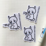 Crying Journaling Sticker