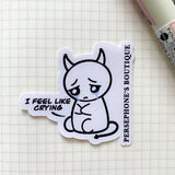 Crying Journaling Sticker