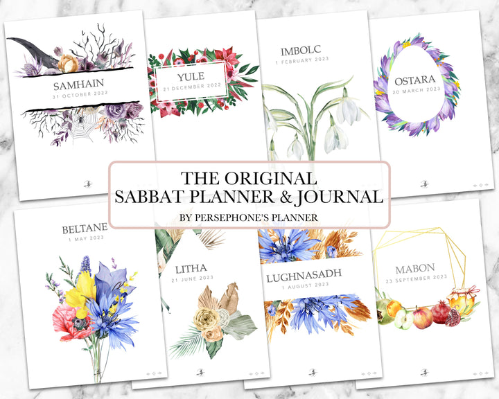 Sabbat Planner & Journal 2022-2023 - Persephone's Boutique