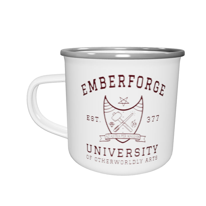 Emberforge University Enamel Mug