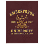 Large Emberforge University Throw