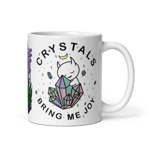 Crystals Bring Me Joy Demoji Mug