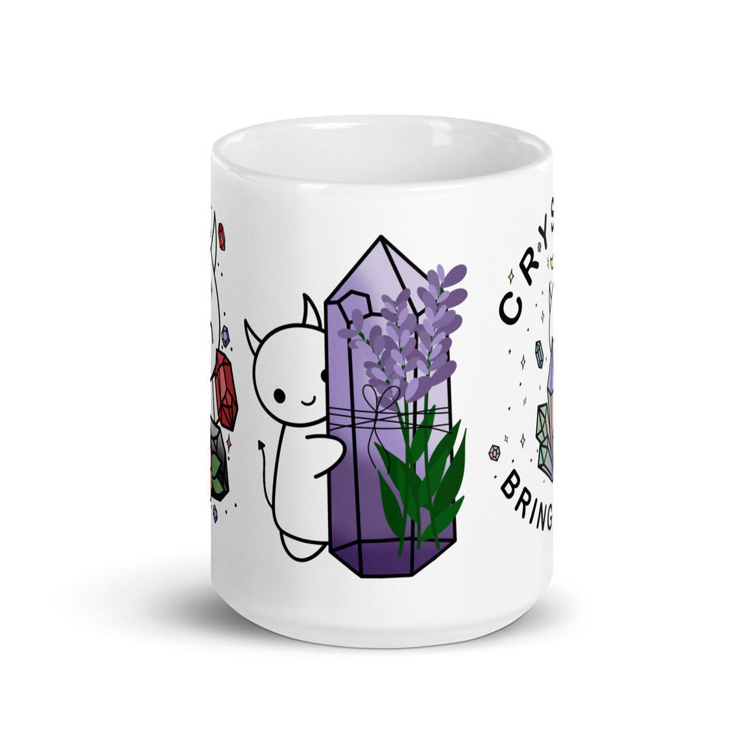 Crystals Bring Me Joy Demoji Mug