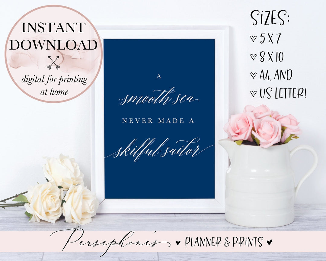 A Smooth Sea Printable - Persephone's Boutique