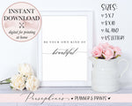 Be Beautiful Printable - Persephone's Boutique