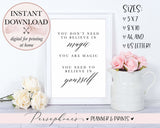 Believe in Yourself Printable - Persephone's Boutique