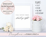 Fall Seven Times Printable - Persephone's Boutique