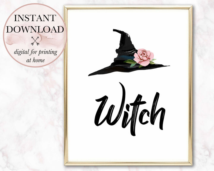 Witch & Hat Printable - Persephone's Boutique