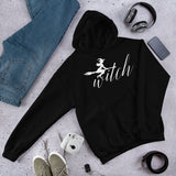 Witch on Broom Hoodie - Persephone's Boutique