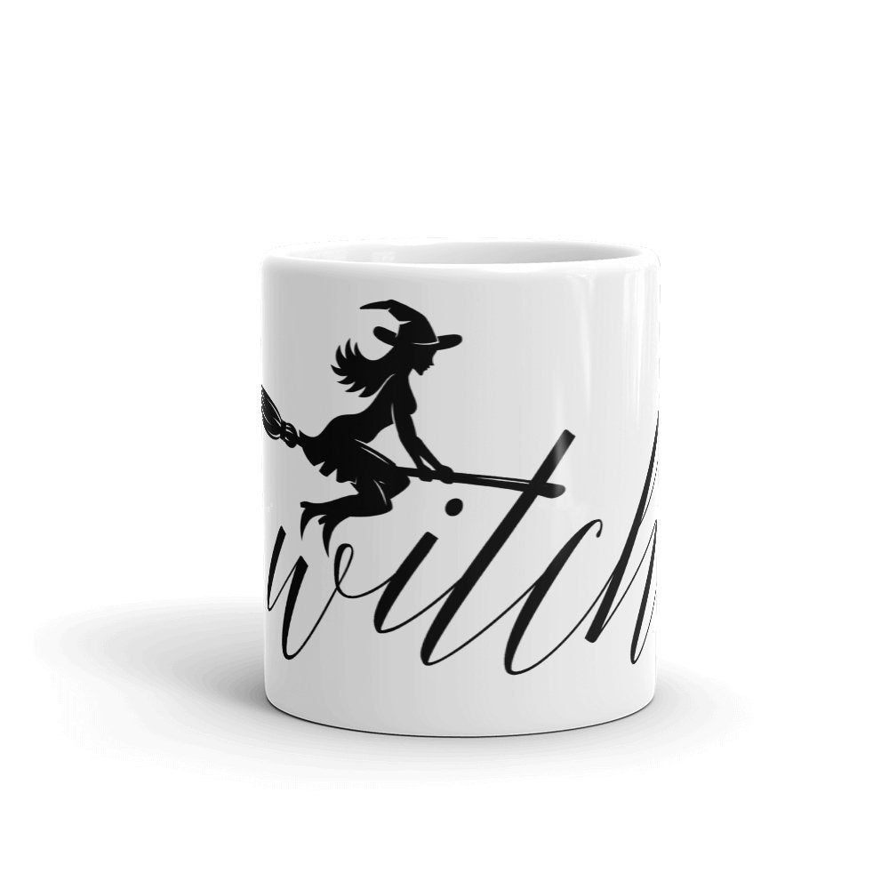 Witch on Broom Mug - Persephone's Boutique