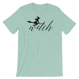 Witch on Broom Tee (4 colours) - Persephone's Boutique