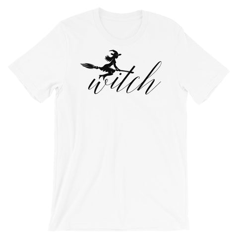 Witch on Broom Tee (4 colours) - Persephone's Boutique